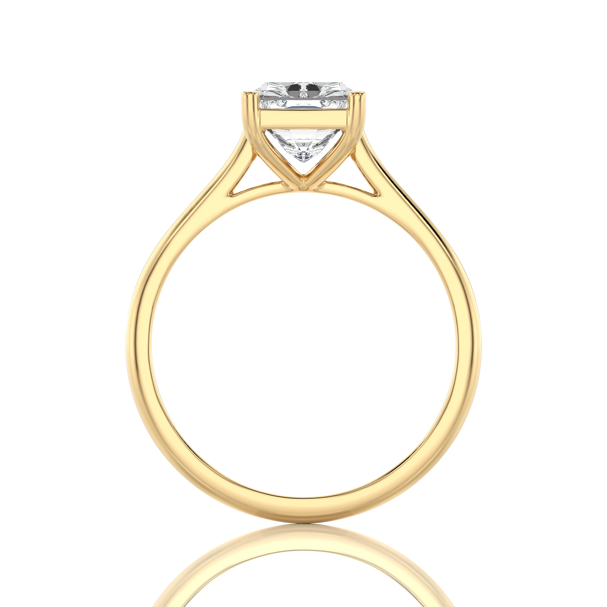 Cocktail Charm Solitaire Engagement Ring