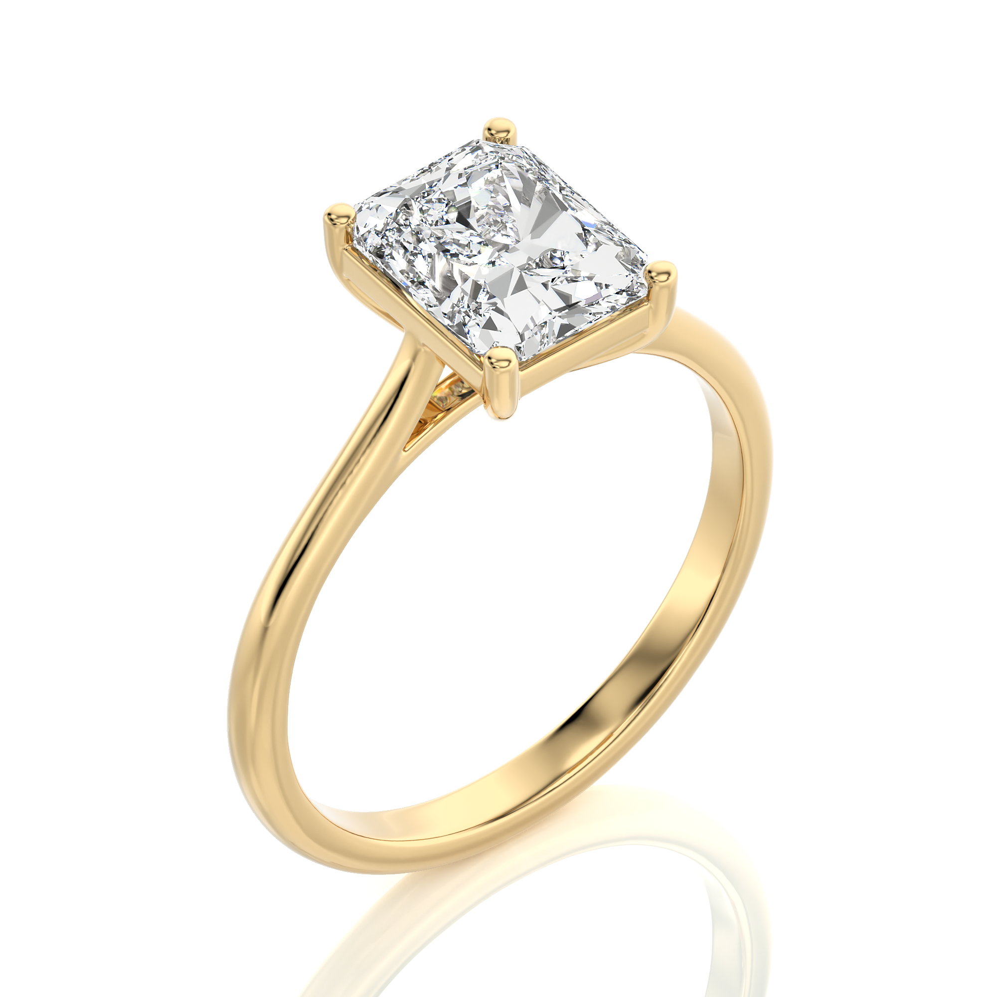 Cocktail Charm Solitaire Engagement Ring