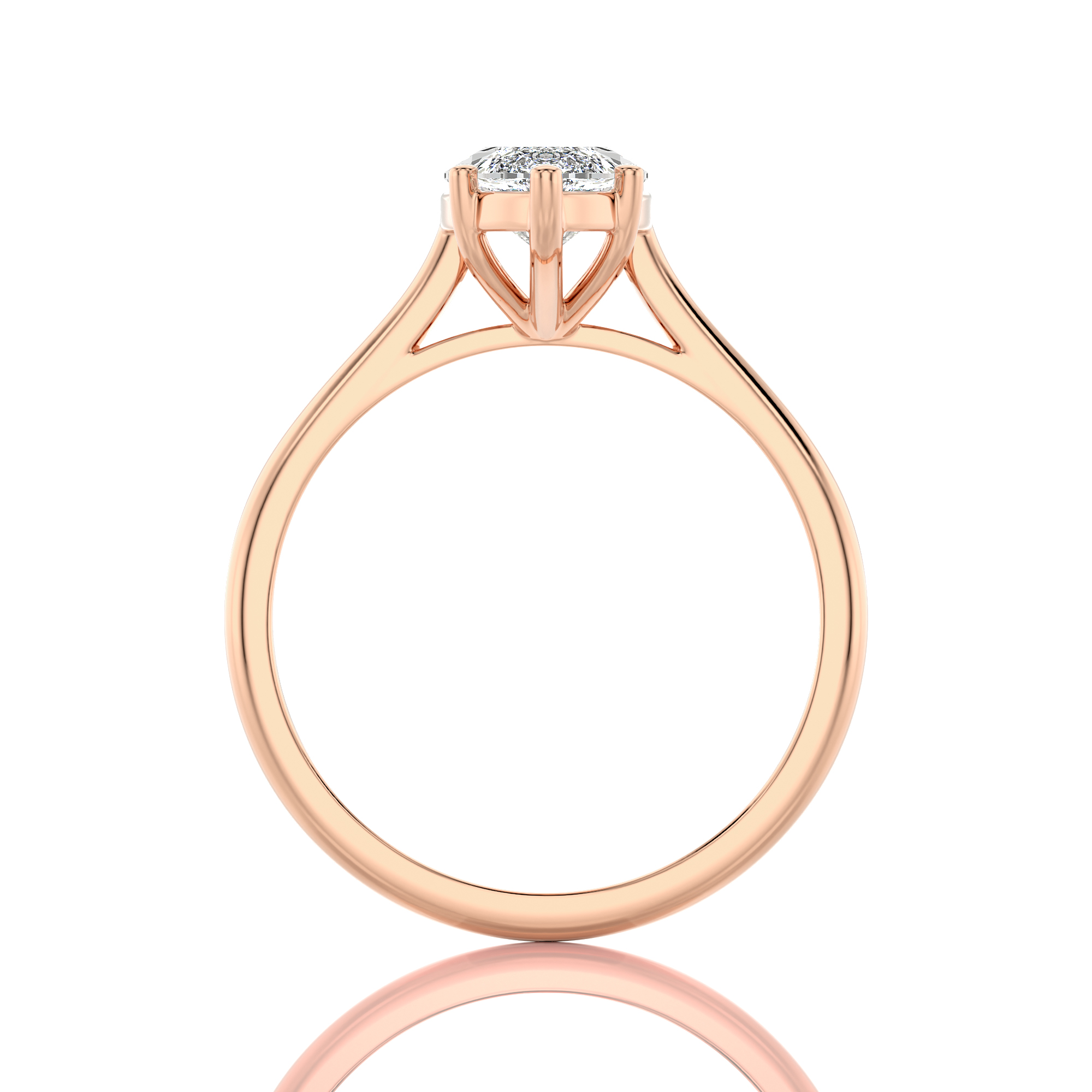 Cocktail Charm Solitaire Engagement Ring