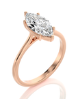 Cocktail Charm Solitaire Engagement Ring