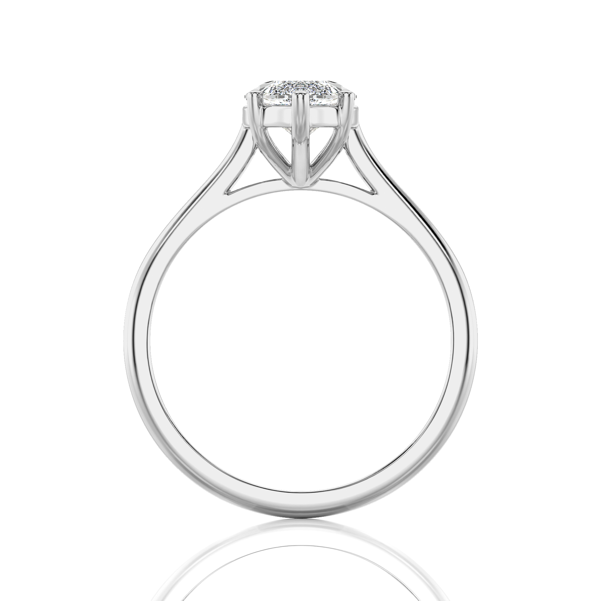 Cocktail Charm Solitaire Engagement Ring