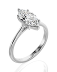 Cocktail Charm Solitaire Engagement Ring