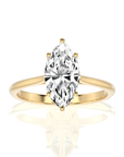 Cocktail Charm Solitaire Engagement Ring