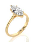 Cocktail Charm Solitaire Engagement Ring