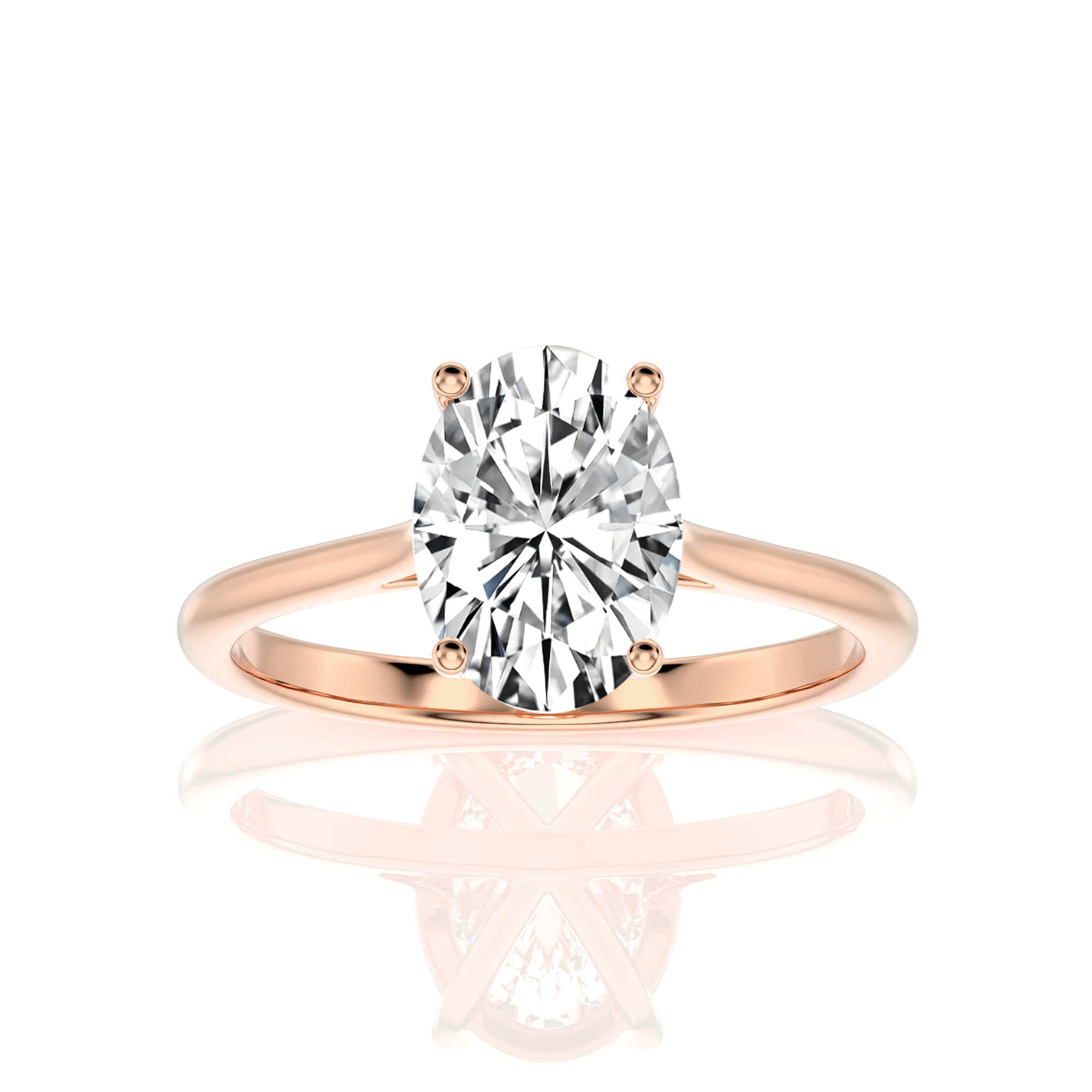 Cocktail Charm Solitaire Engagement Ring