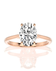 Cocktail Charm Solitaire Engagement Ring