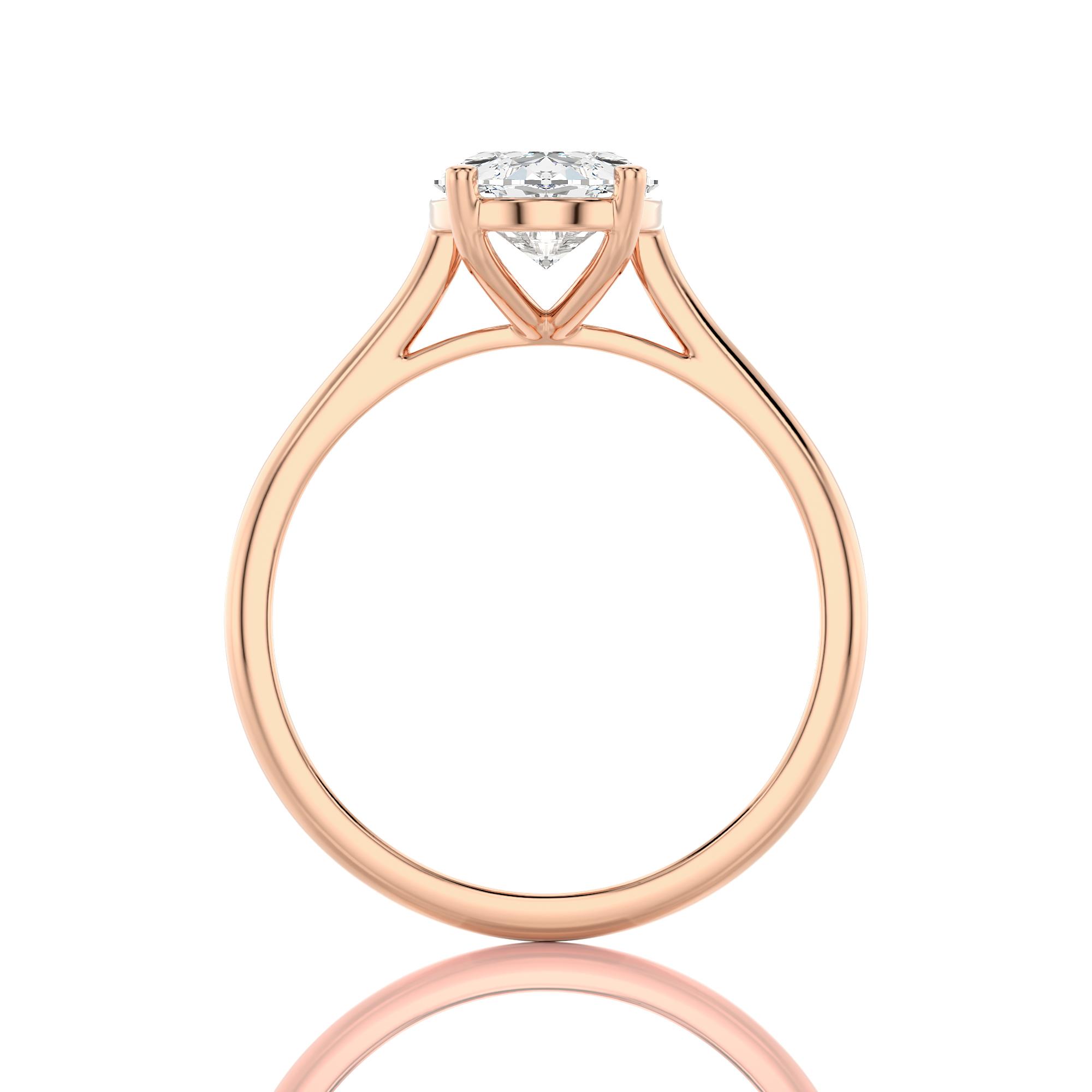 Cocktail Charm Solitaire Engagement Ring