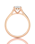 Cocktail Charm Solitaire Engagement Ring