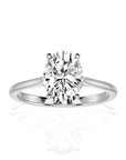 Cocktail Charm Solitaire Engagement Ring