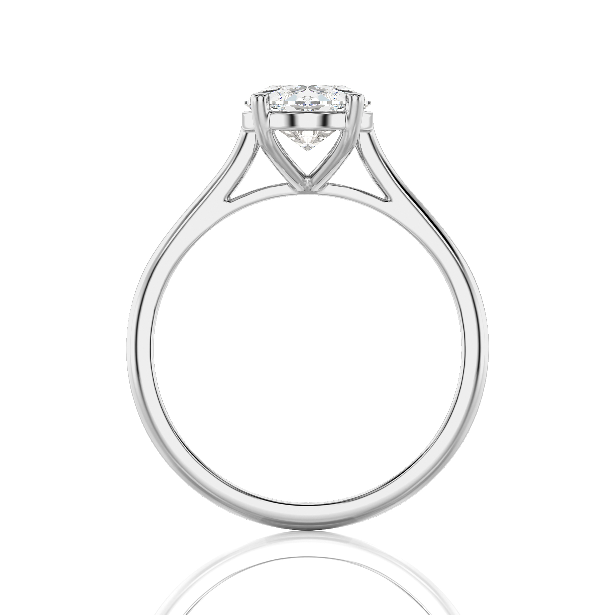 Cocktail Charm Solitaire Engagement Ring