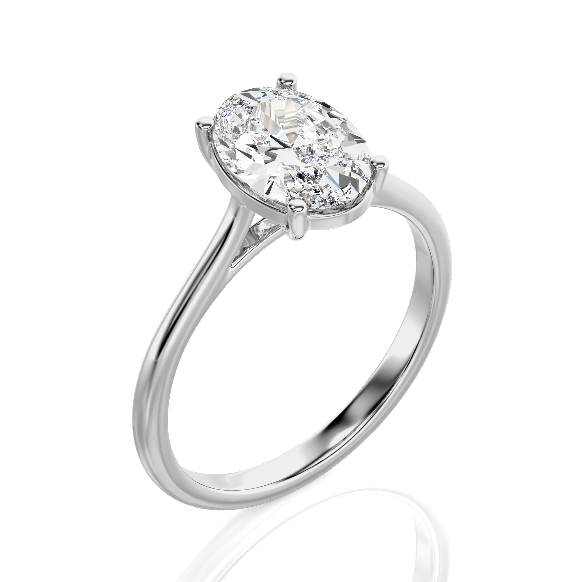 Cocktail Charm Solitaire Engagement Ring