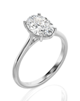 Cocktail Charm Solitaire Engagement Ring