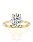 Cocktail Charm Solitaire Engagement Ring