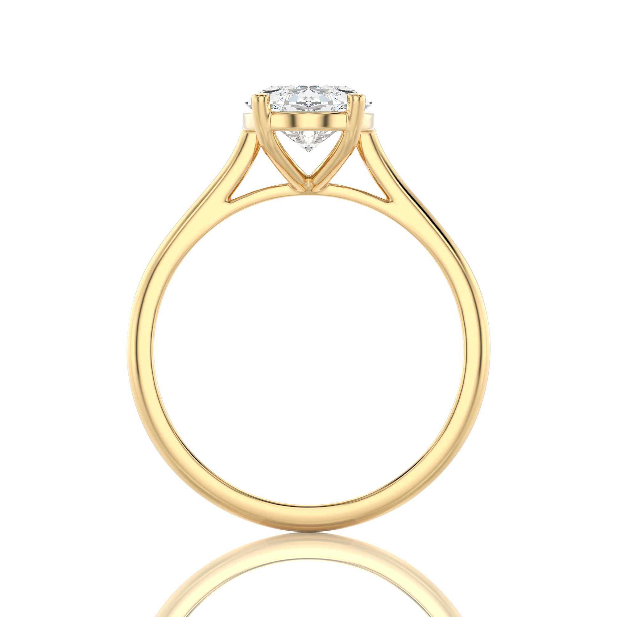 Cocktail Charm Solitaire Engagement Ring