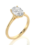 Cocktail Charm Solitaire Engagement Ring