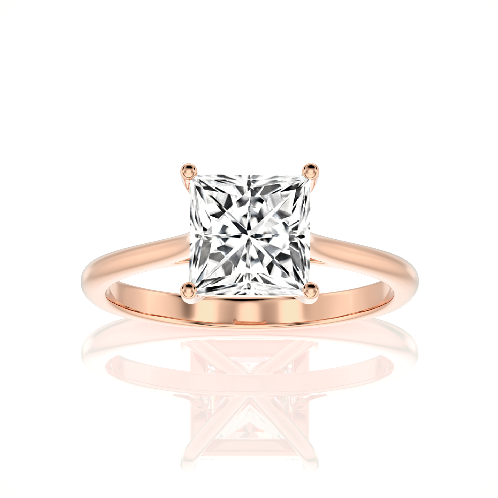 Cocktail Charm Solitaire Engagement Ring