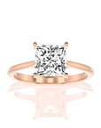 Cocktail Charm Solitaire Engagement Ring