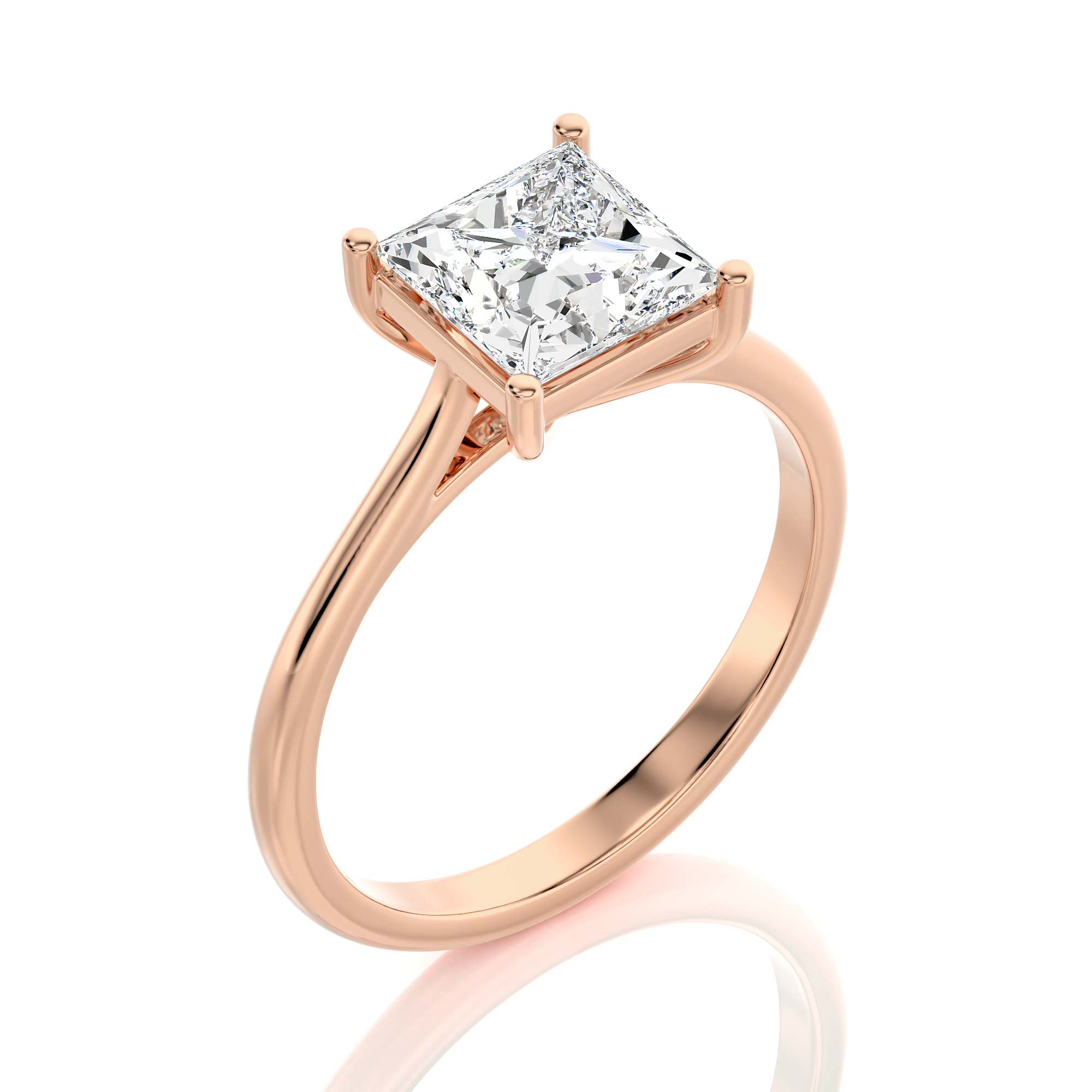 Cocktail Charm Solitaire Engagement Ring