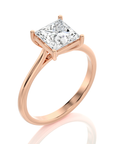 Cocktail Charm Solitaire Engagement Ring