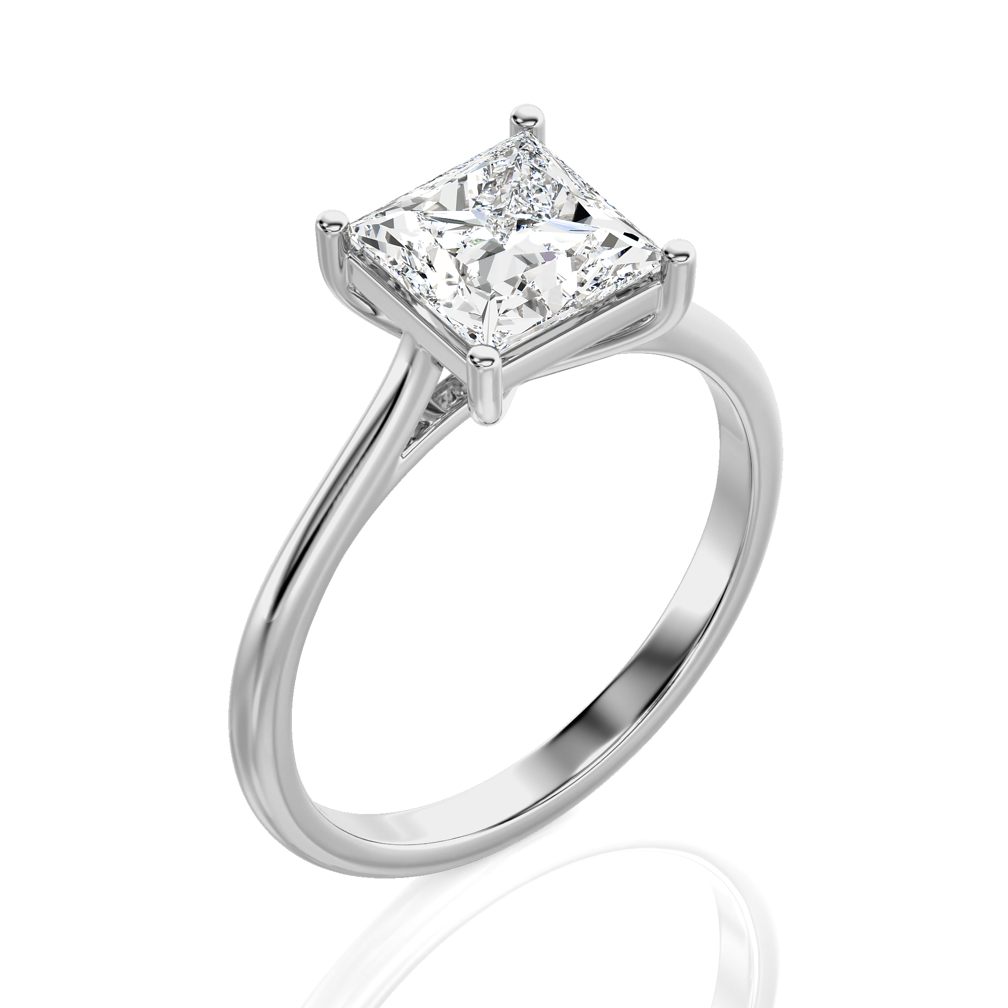 Cocktail Charm Solitaire Engagement Ring