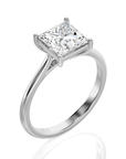Cocktail Charm Solitaire Engagement Ring