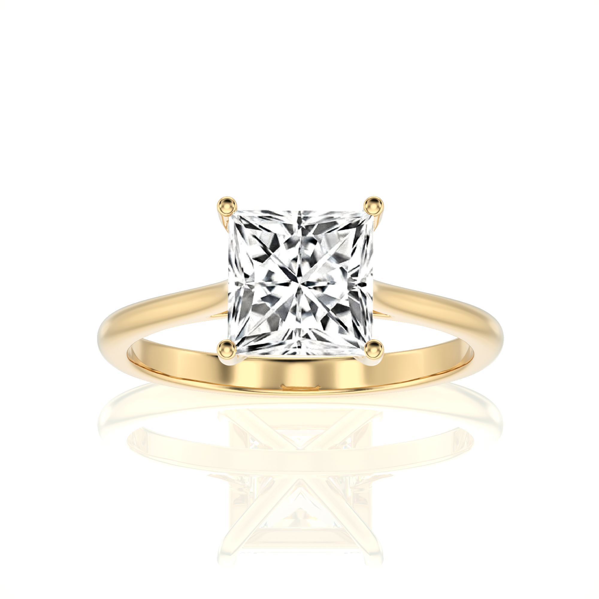 Cocktail Charm Solitaire Engagement Ring