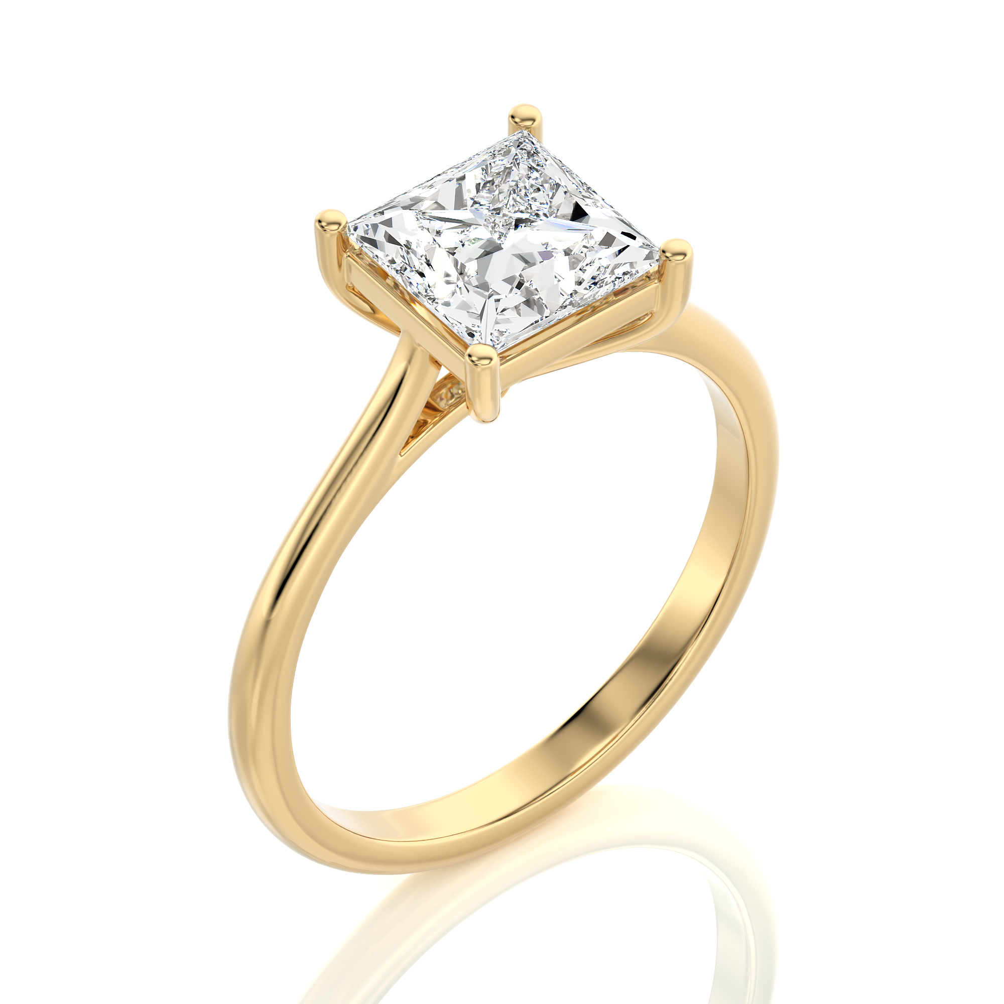 Cocktail Charm Solitaire Engagement Ring