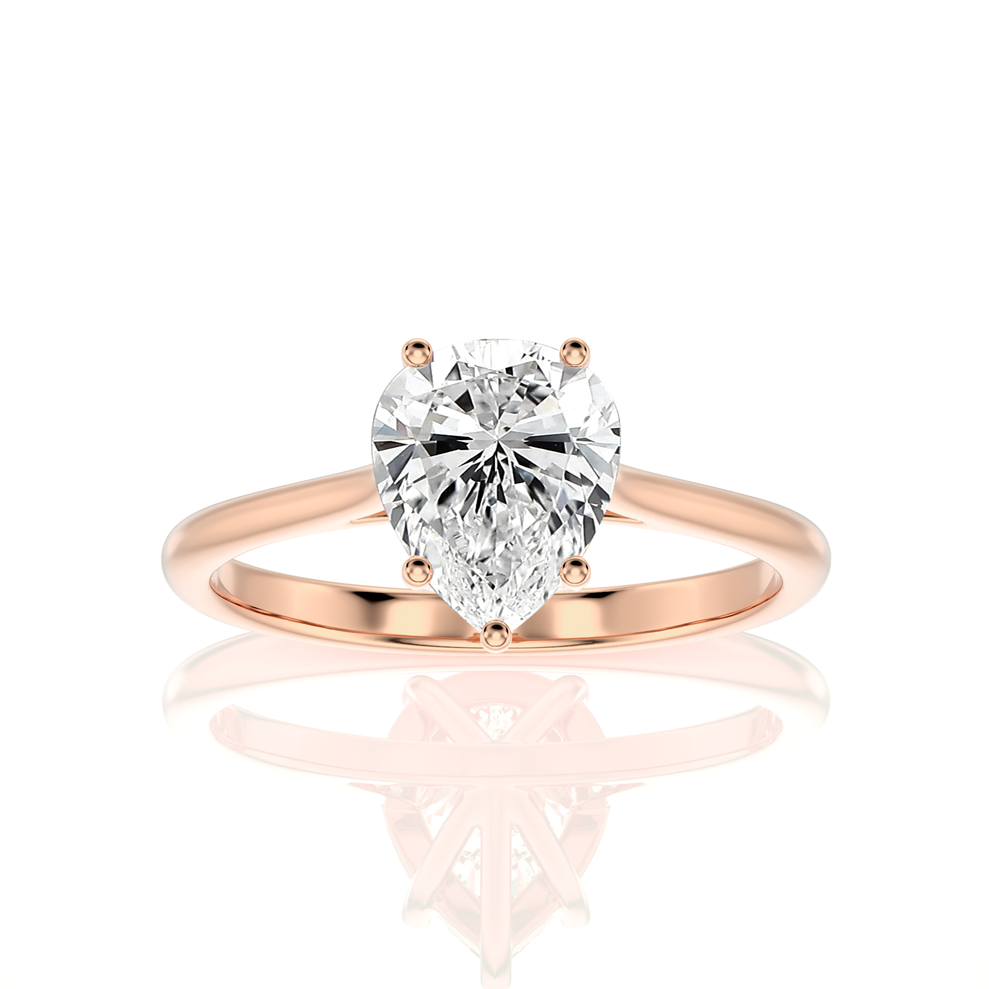 Cocktail Charm Solitaire Engagement Ring