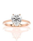 Cocktail Charm Solitaire Engagement Ring