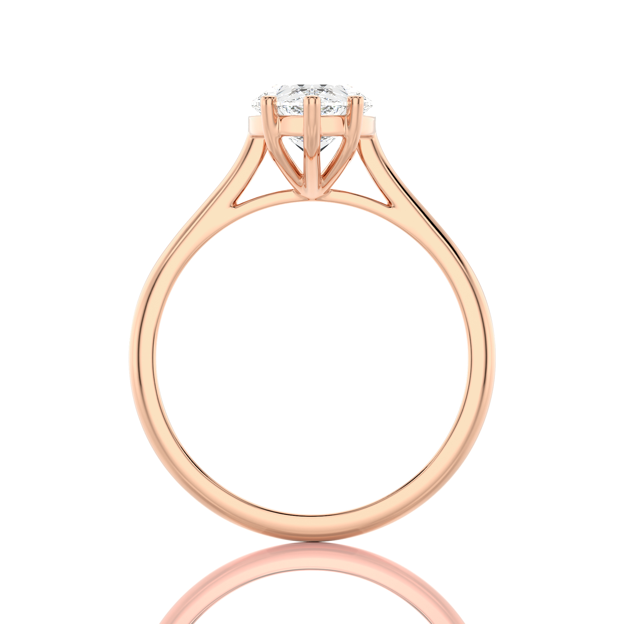Cocktail Charm Solitaire Engagement Ring