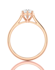 Cocktail Charm Solitaire Engagement Ring