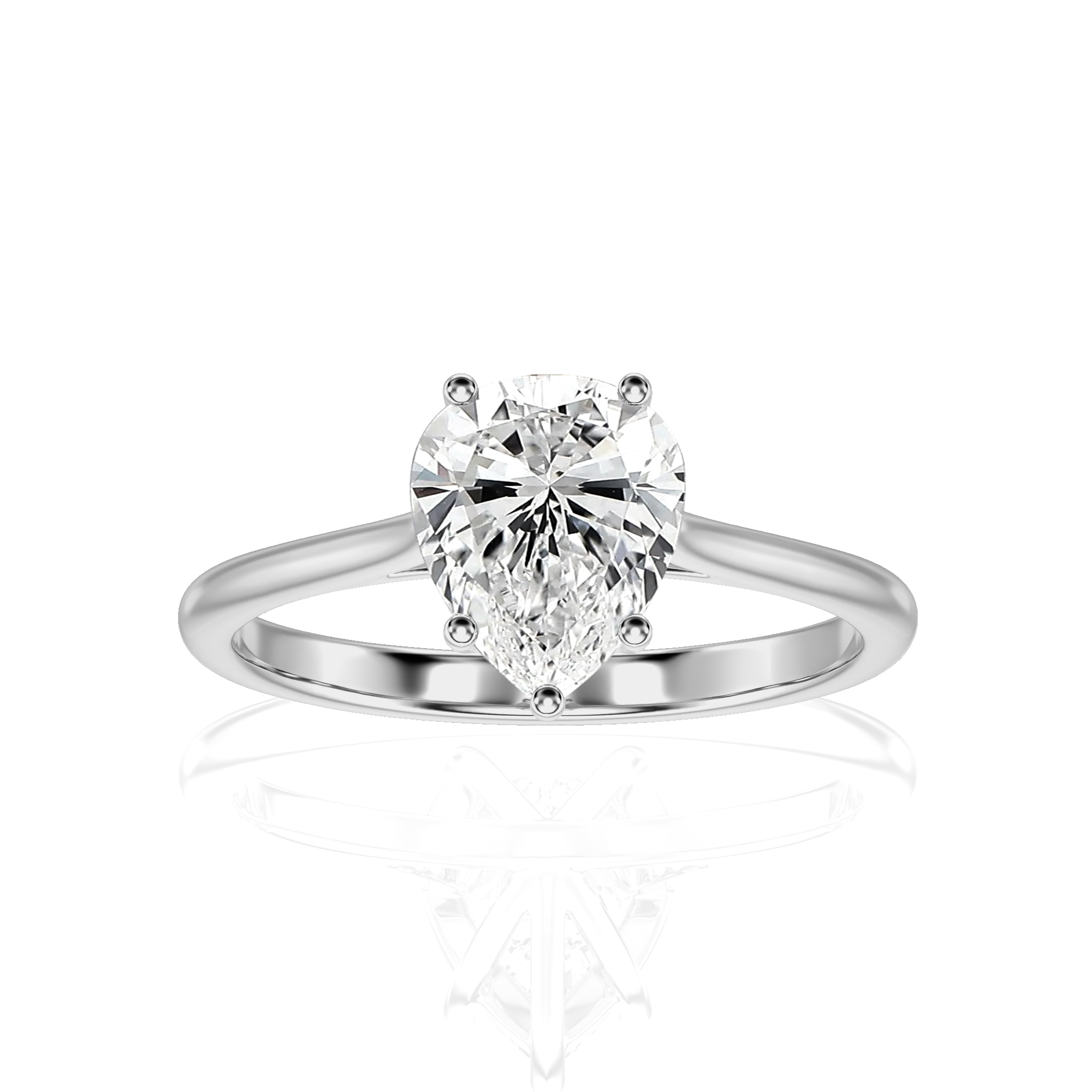 Cocktail Charm Solitaire Engagement Ring