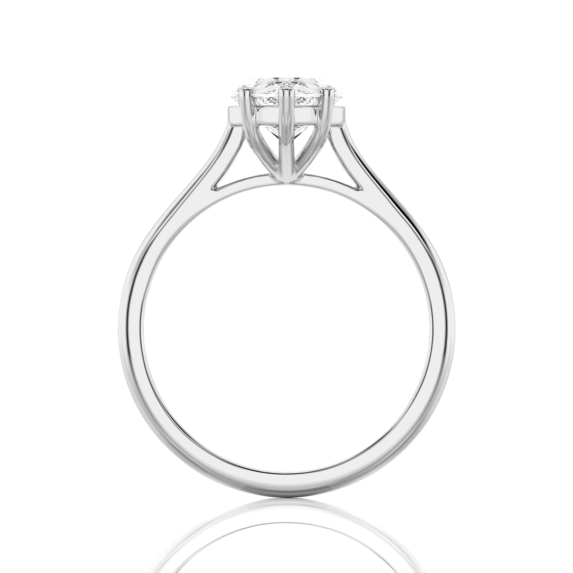 Cocktail Charm Solitaire Engagement Ring
