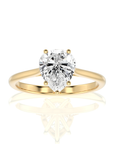 Cocktail Charm Solitaire Engagement Ring
