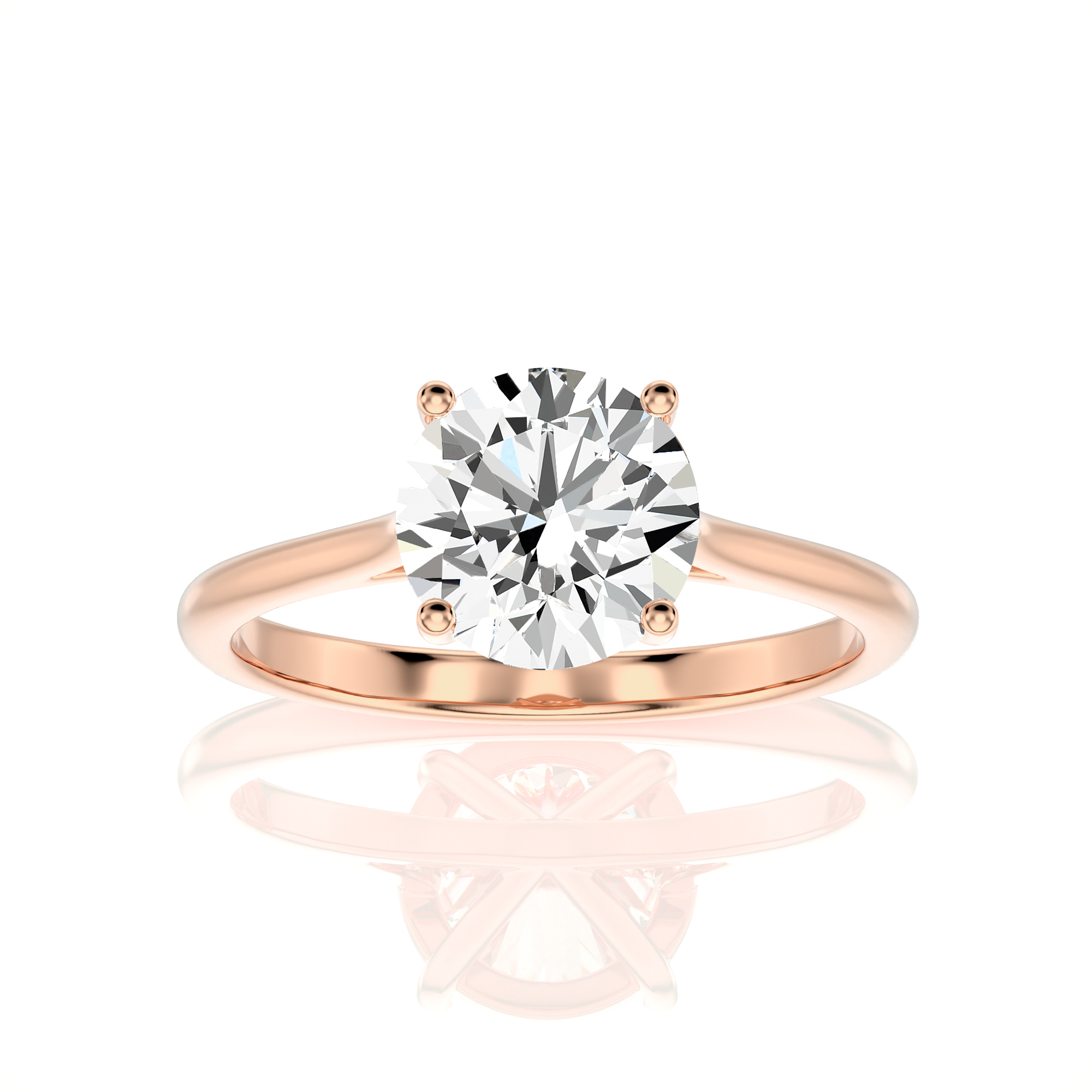 Cocktail Charm Solitaire Engagement Ring