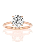Cocktail Charm Solitaire Engagement Ring