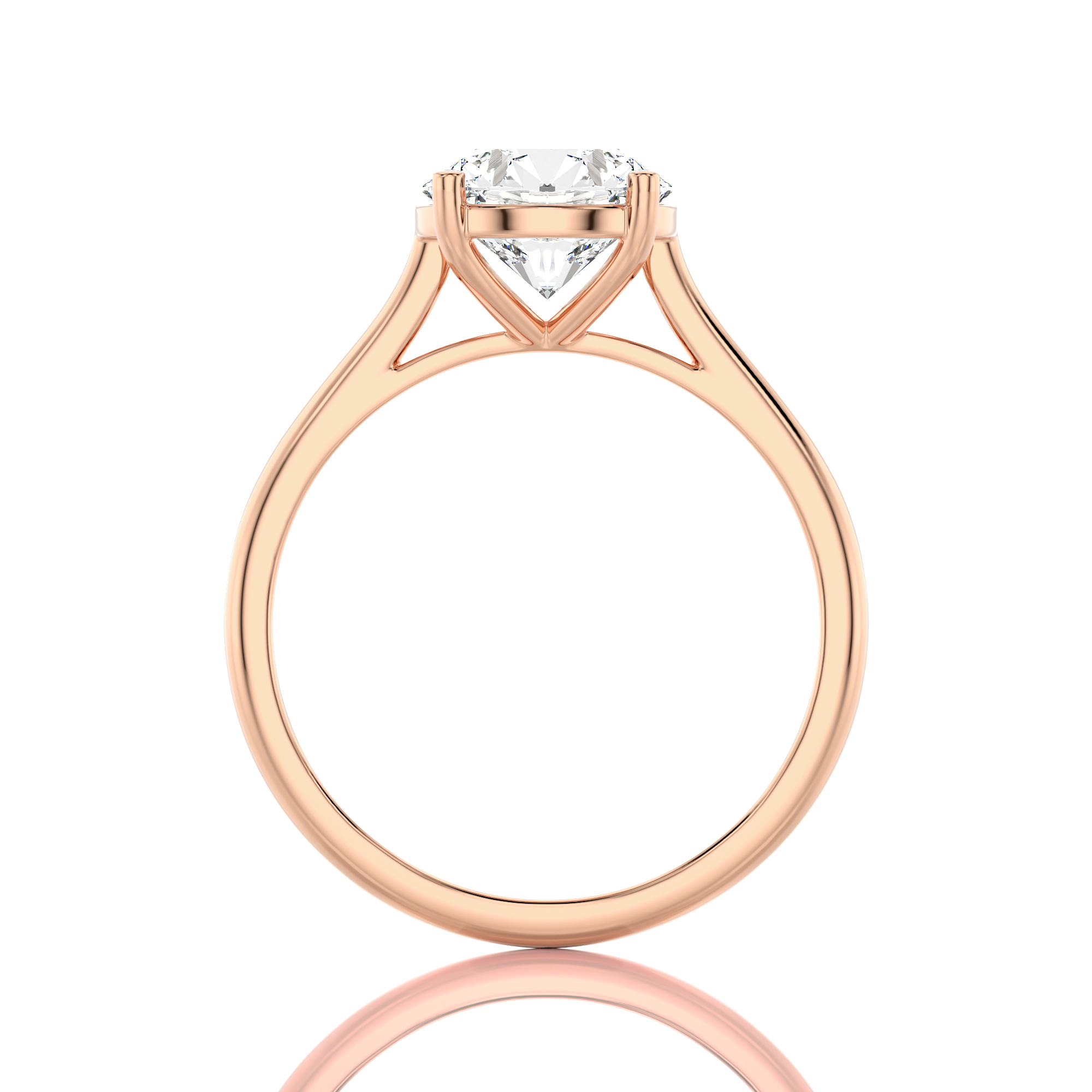 Cocktail Charm Solitaire Engagement Ring
