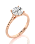 Cocktail Charm Solitaire Engagement Ring