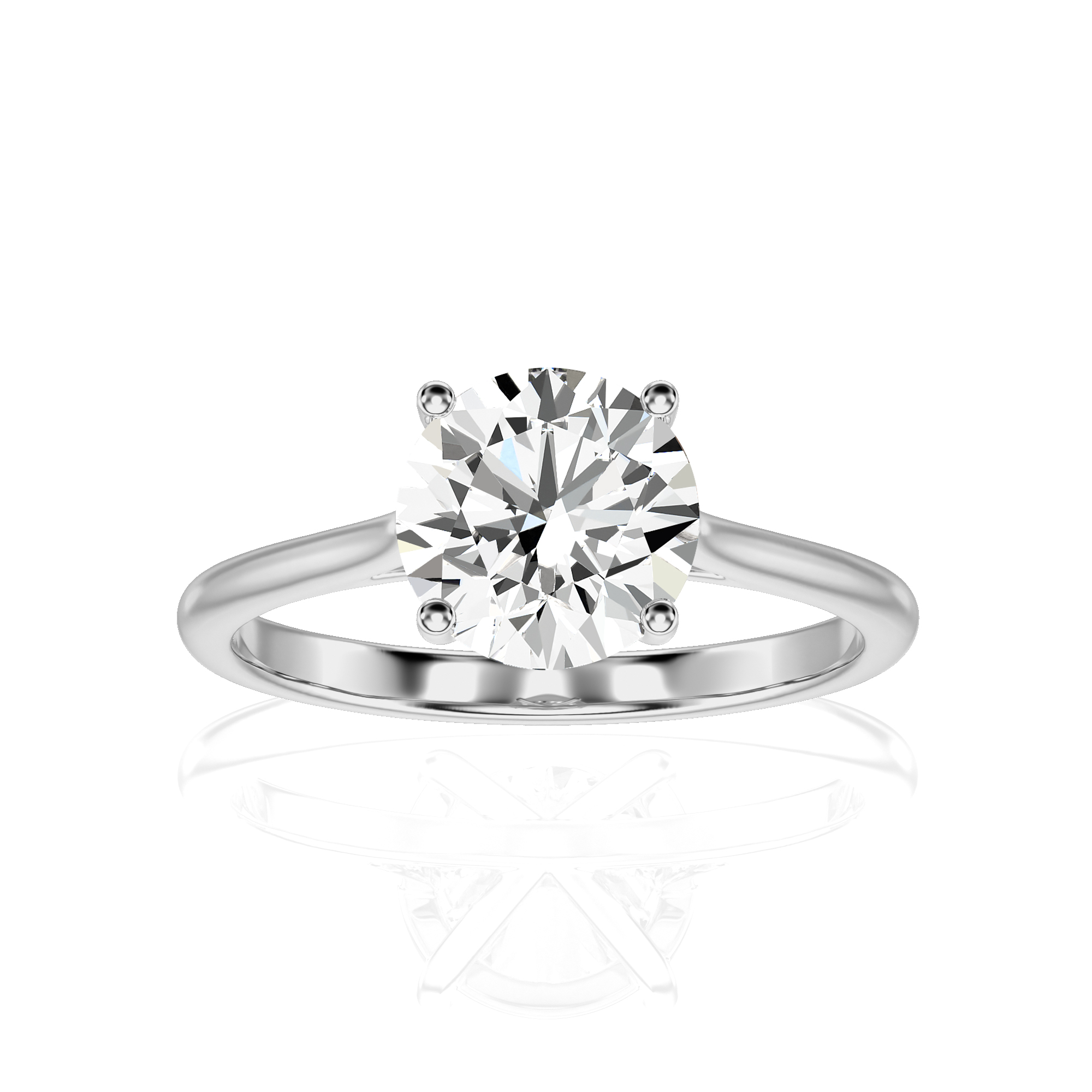 Cocktail Charm Solitaire Engagement Ring