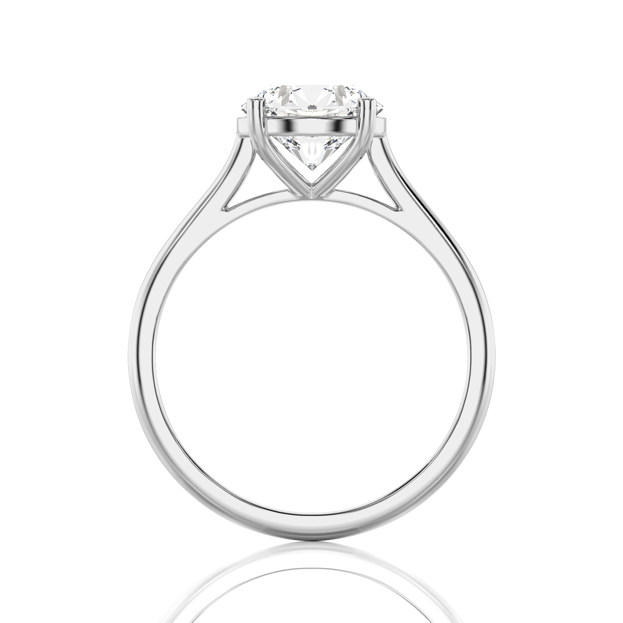 Cocktail Charm Solitaire Engagement Ring