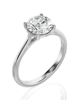Cocktail Charm Solitaire Engagement Ring