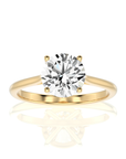 Cocktail Charm Solitaire Engagement Ring