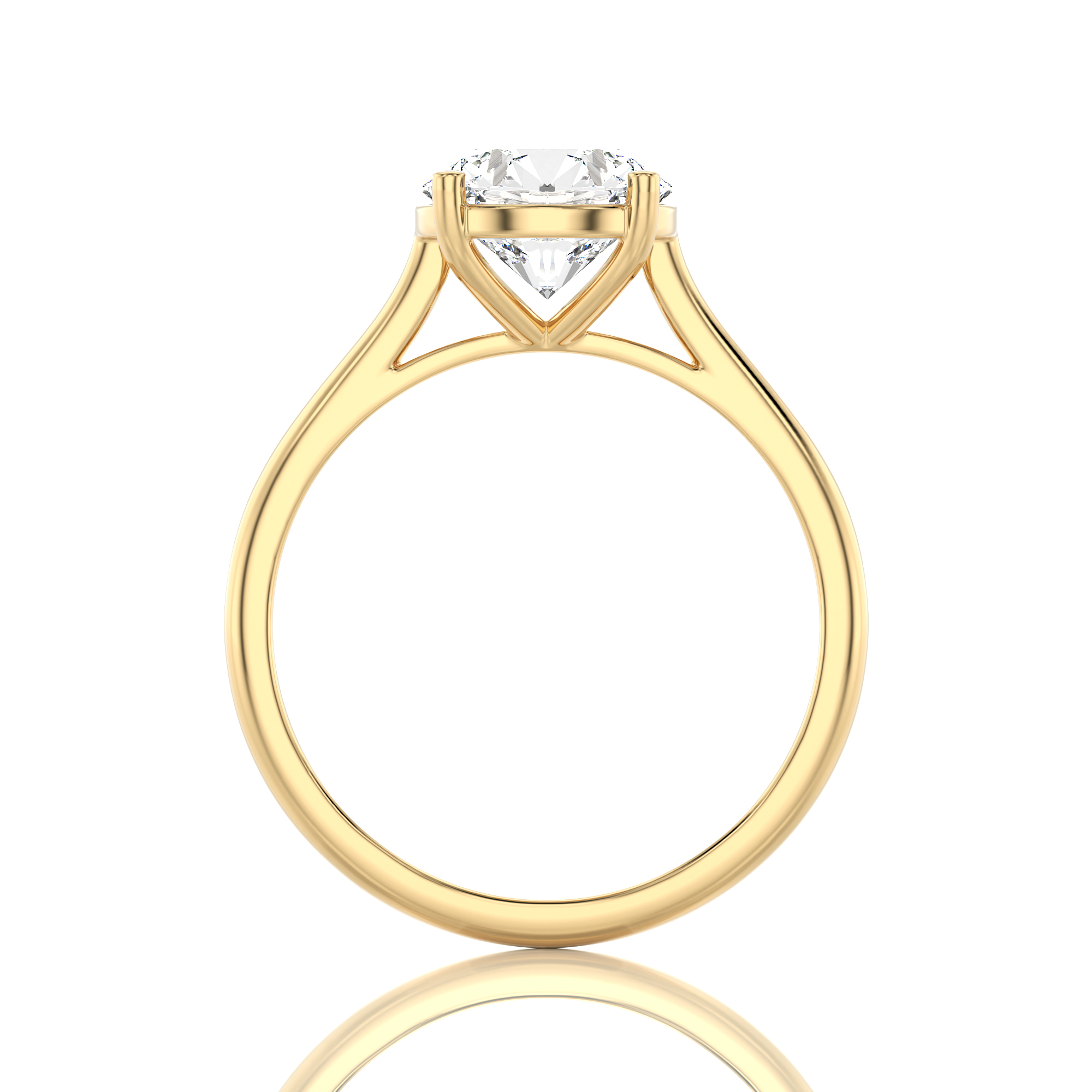Cocktail Charm Solitaire Engagement Ring