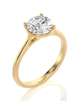 Cocktail Charm Solitaire Engagement Ring