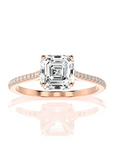 Sunset Sparkler Pave Diamond Engagement Ring