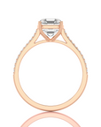 Sunset Sparkler Pave Diamond Engagement Ring
