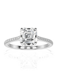 Sunset Sparkler Pave Diamond Engagement Ring
