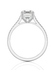 Sunset Sparkler Pave Diamond Engagement Ring