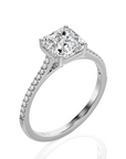 Sunset Sparkler Pave Diamond Engagement Ring
