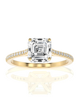 Sunset Sparkler Pave Diamond Engagement Ring